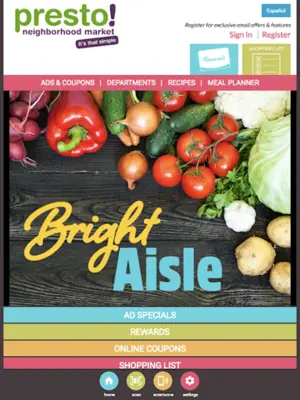 Bright Aisle Grocery Shopping Companion android App screenshot 1